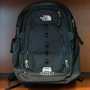 North Face Surge II Transit Black Backpack